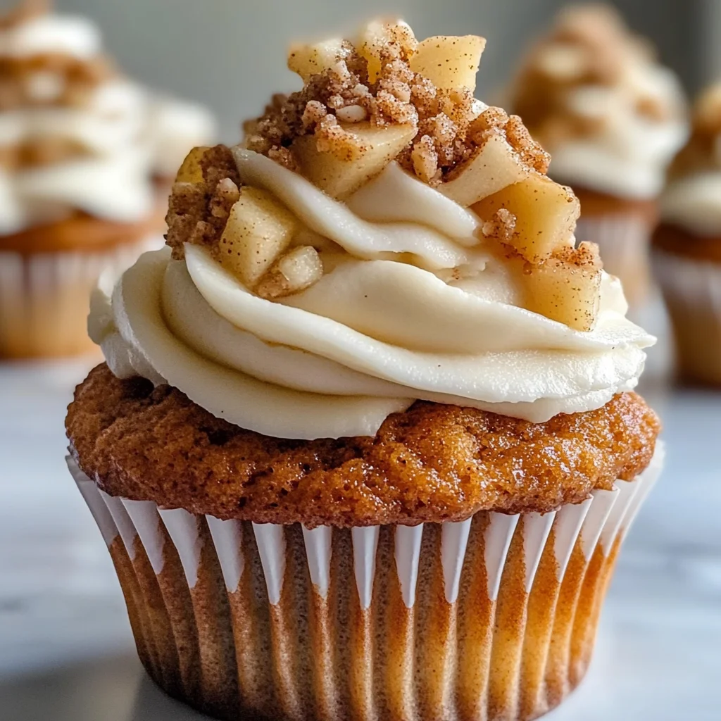 Apple Crisp Cupcakes