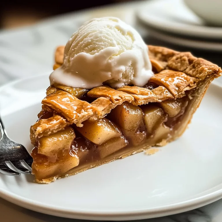 Apple Pie à la Mode (Apple Pie with Ice Cream Recipe)