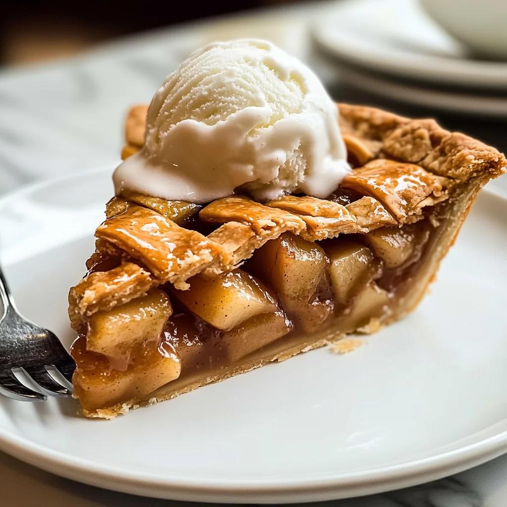 Apple Pie à la Mode (Apple Pie with Ice Cream Recipe)