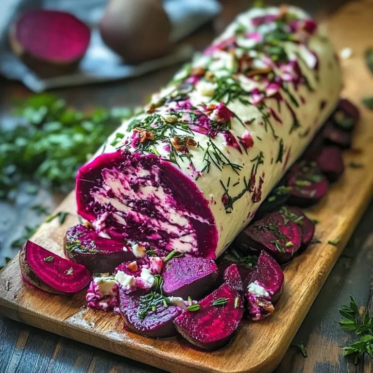 Beet and Goat Cheese Log