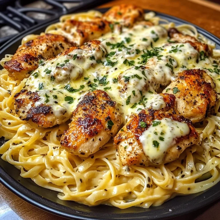 Cajun Garlic Butter Chicken with Creamy Mozzarella Linguine