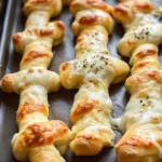 Cheesy Halloween Breadstick Bones