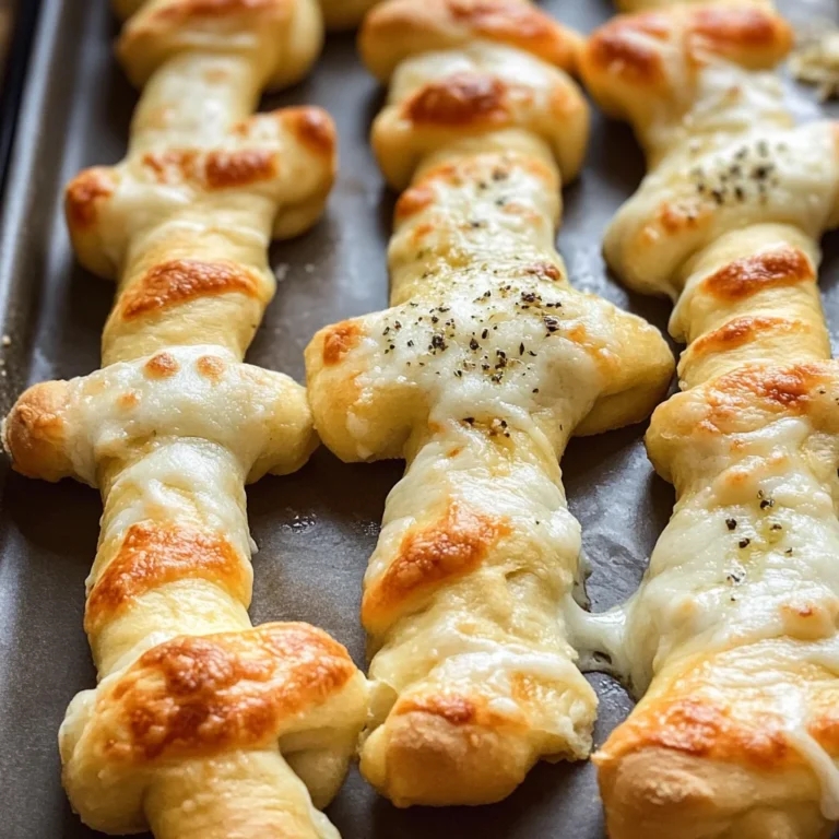 Cheesy Halloween Breadstick Bones