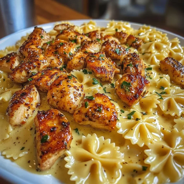 Creamy Cajun Chicken Bowtie Pasta