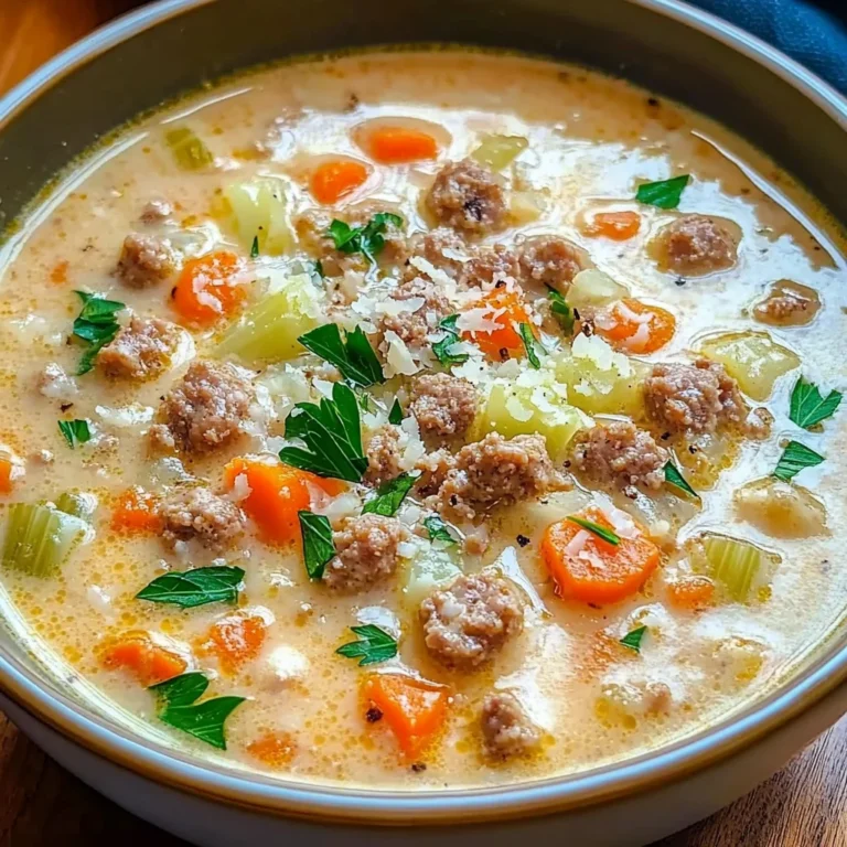 Creamy Parmesan Italian Beef Sausage Soup: An Amazing Ultimate Recipe