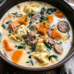 Creamy Sausage Tortellini Soup