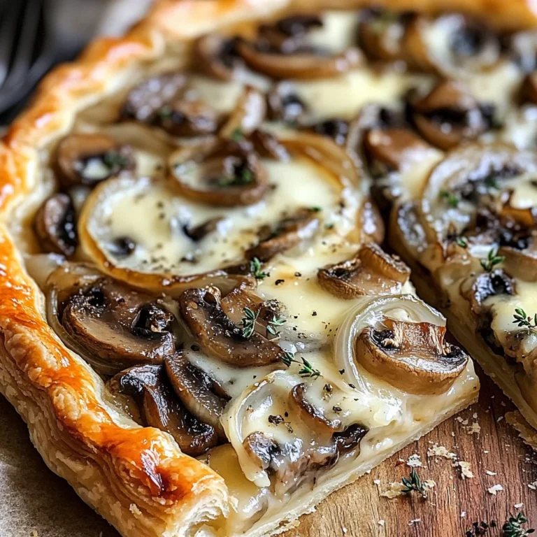 French Onion Mushroom Tart