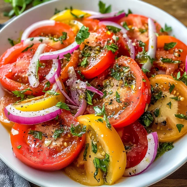 Fresh Tomato Salad Recipe (5 minutes!)