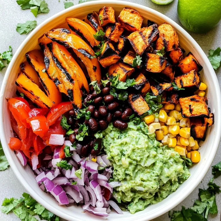 Grilled Veggie Burrito Bowls with Black Beans & Green Rice (Vegetarian, Vegan)