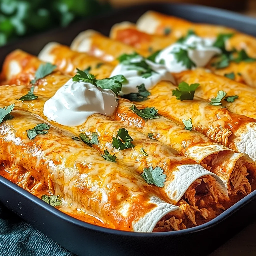 High Protein Creamy Chilli Chicken Enchiladas