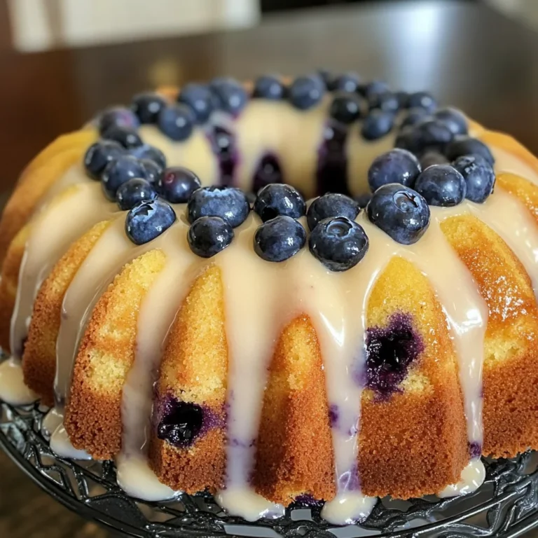 Lemon Blueberry Pound Cake