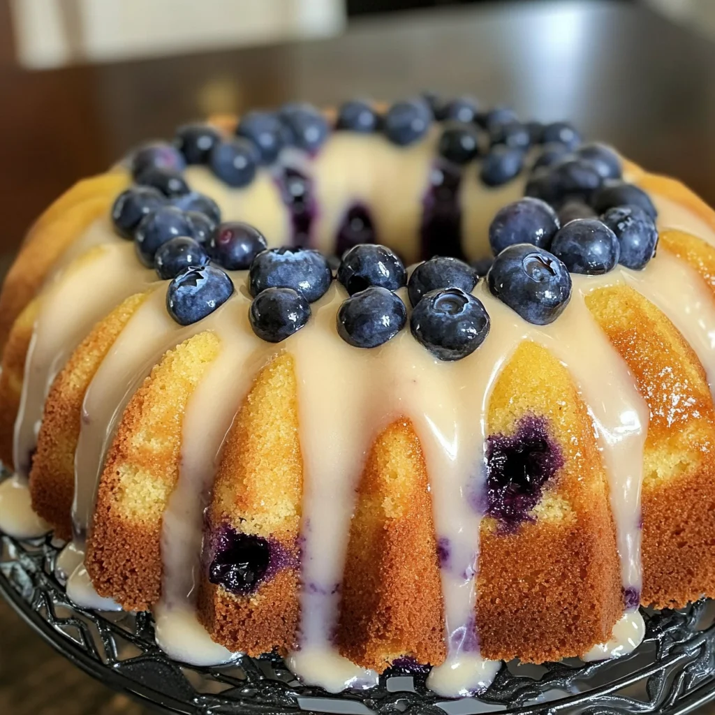 Lemon Blueberry Pound Cake