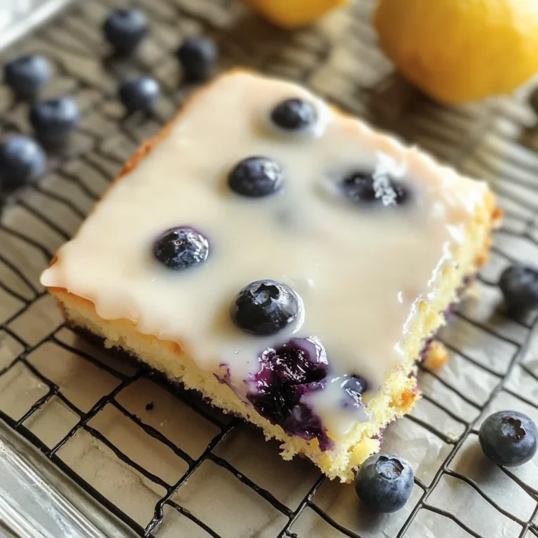 Lemon Blueberry Sheet Cake
