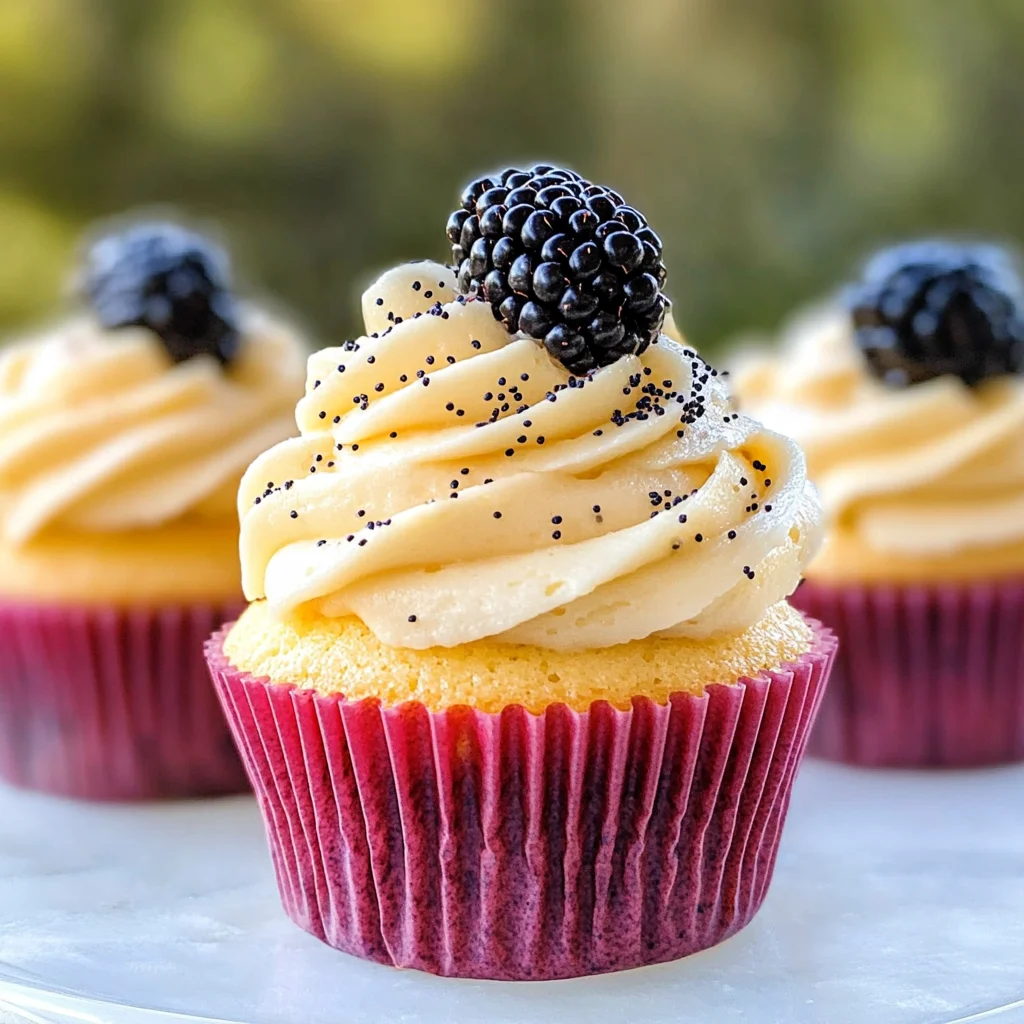 Lemon Poppy Seed Cupcakes
