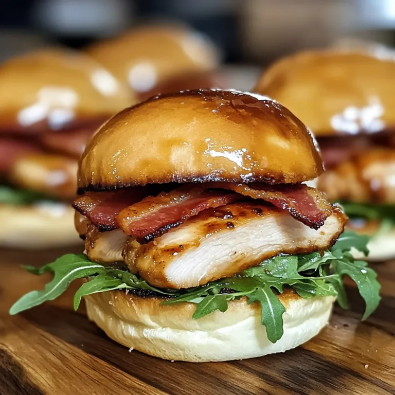 Maple Chicken & Turkey Bacon Sliders