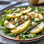 Pear and Arugula Salad with Honey Vinaigrette
