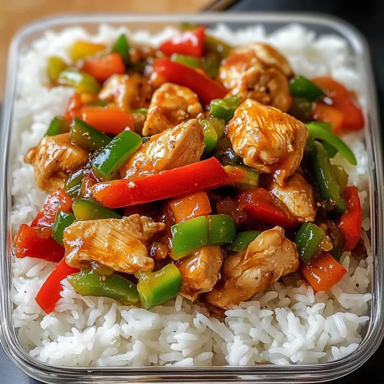 Sweet & Spicy Chicken Stir-Fry with Rice