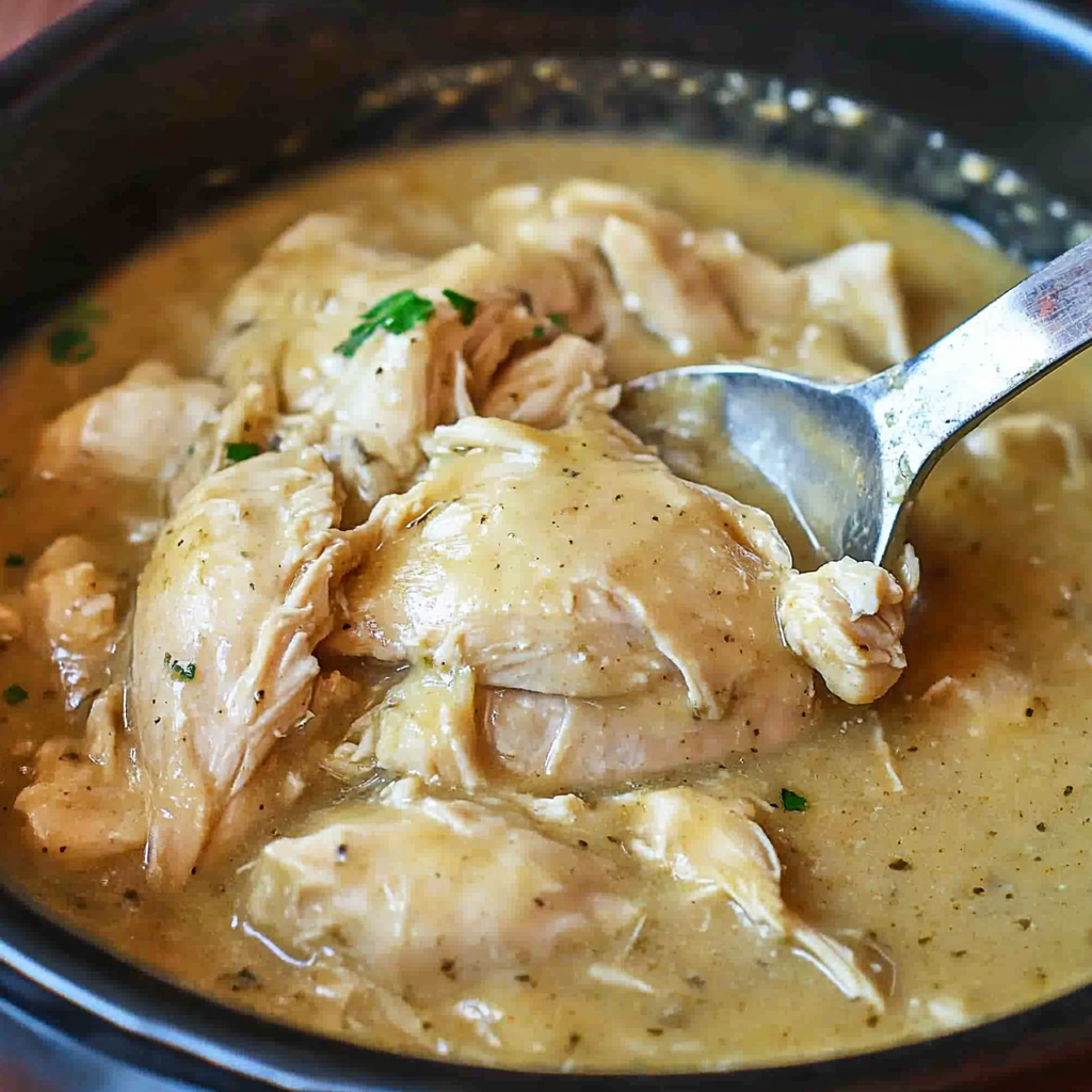 Easy Crockpot Chicken and Gravy
