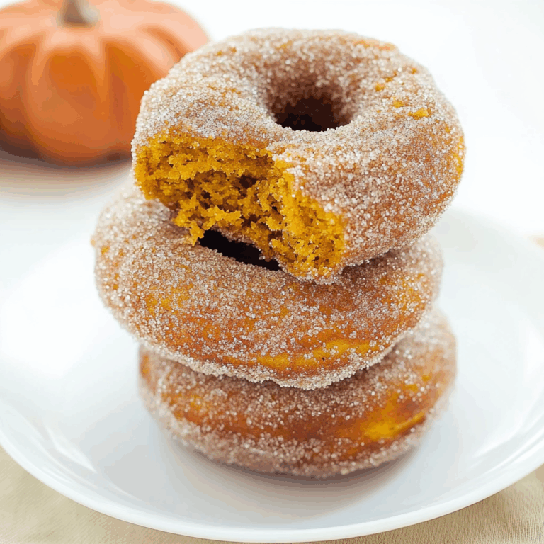 Pumpkin Cinnamon Sugar Donuts