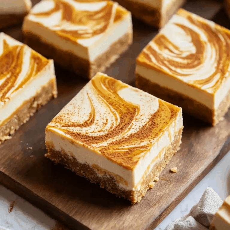 Pumpkin Spice Cheesecake Bars (Easy and Creamy)