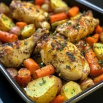 Baked Chicken Drumsticks with Roasted Veggies