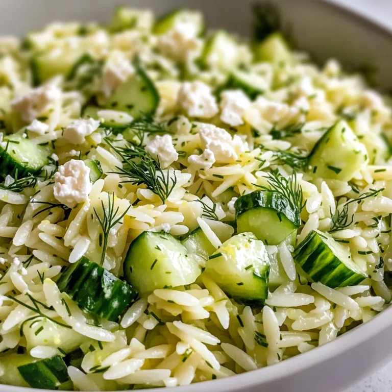 Best Cucumber Lemon Orzo Salad