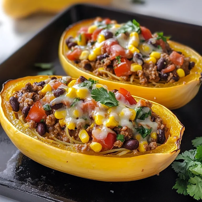 Burrito Spaghetti Squash Boats