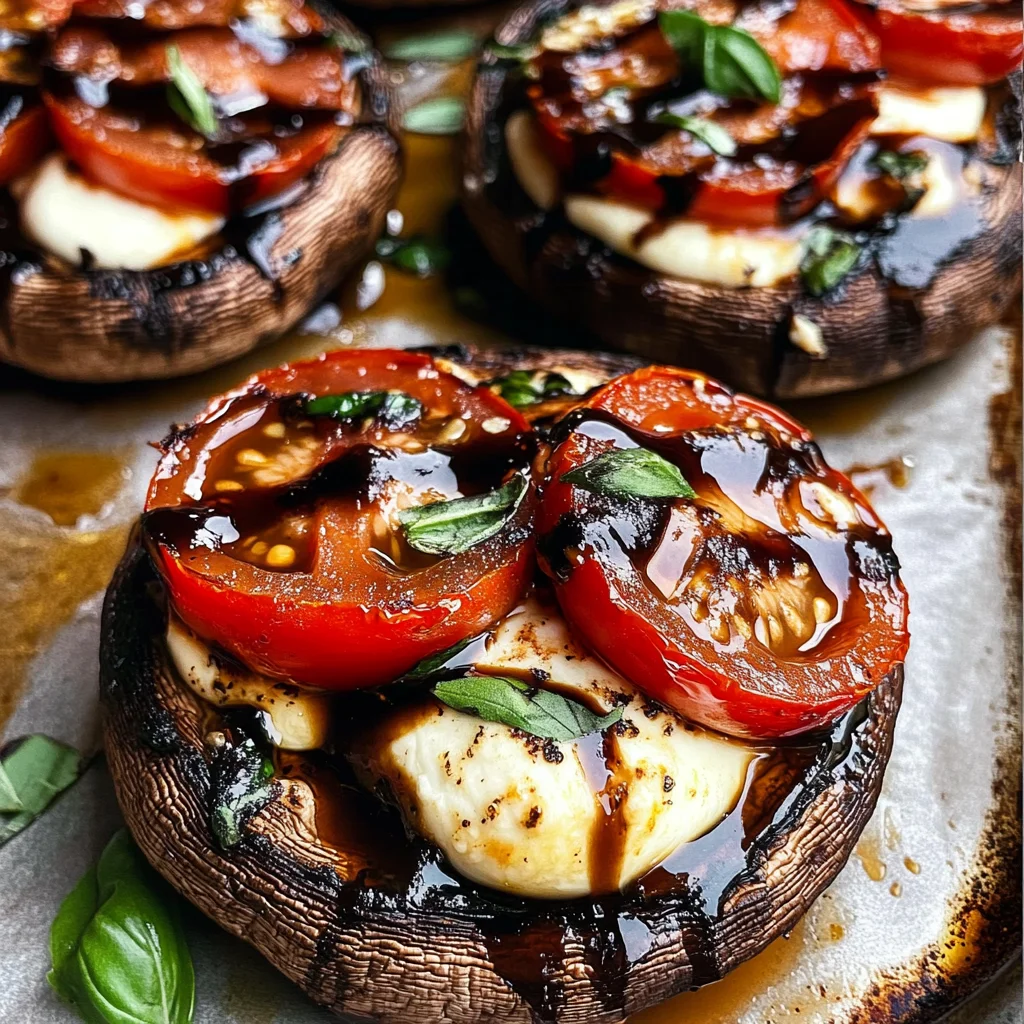 Caprese Stuffed Portobello Mushrooms