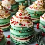 Christmas Tree Cake Macarons