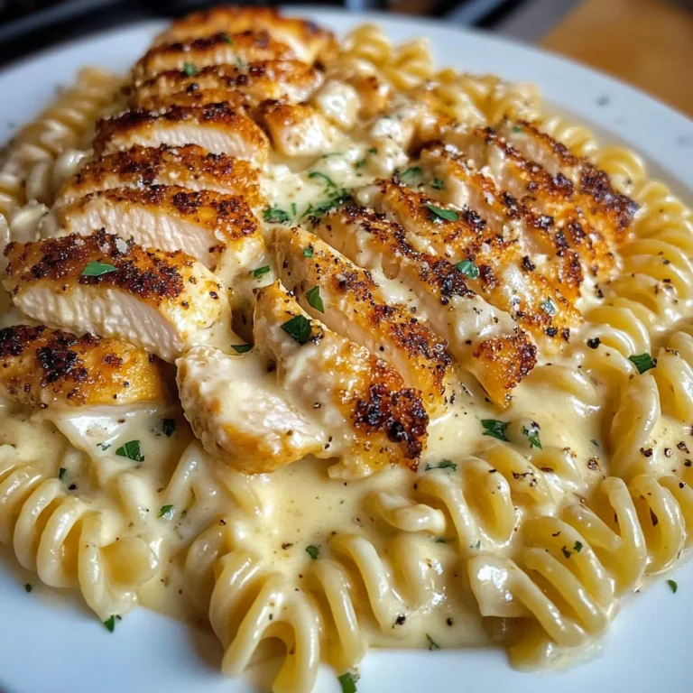 Creamy Garlic Chicken Rotini with Parmesan Velveeta Sauce