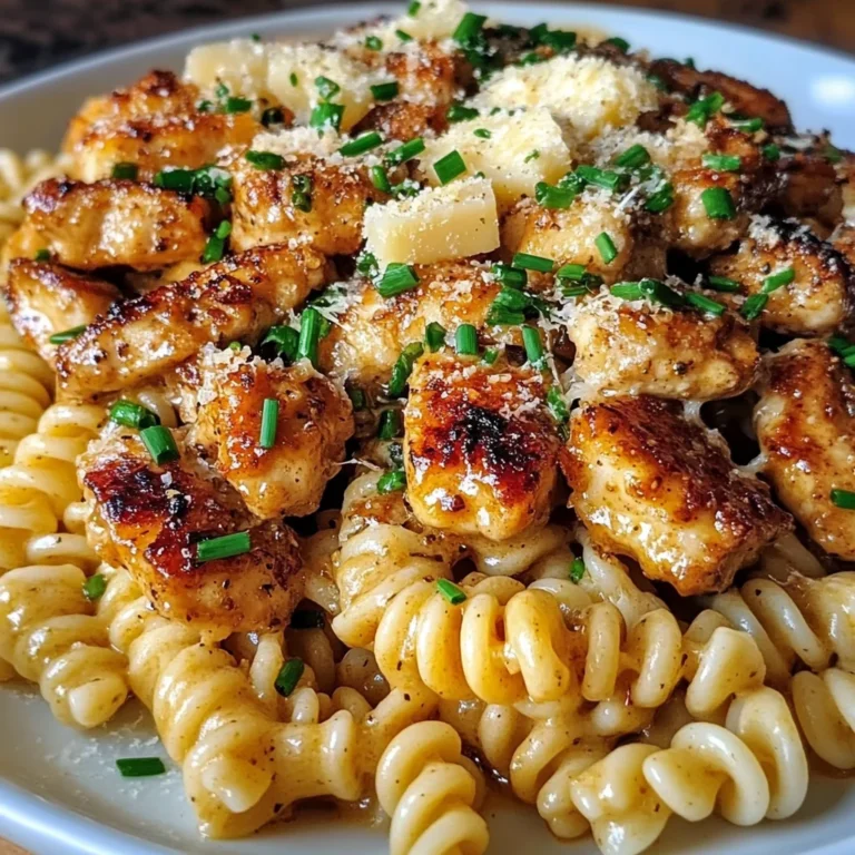 Creamy Parmesan Rotini with Garlic Butter Chicken