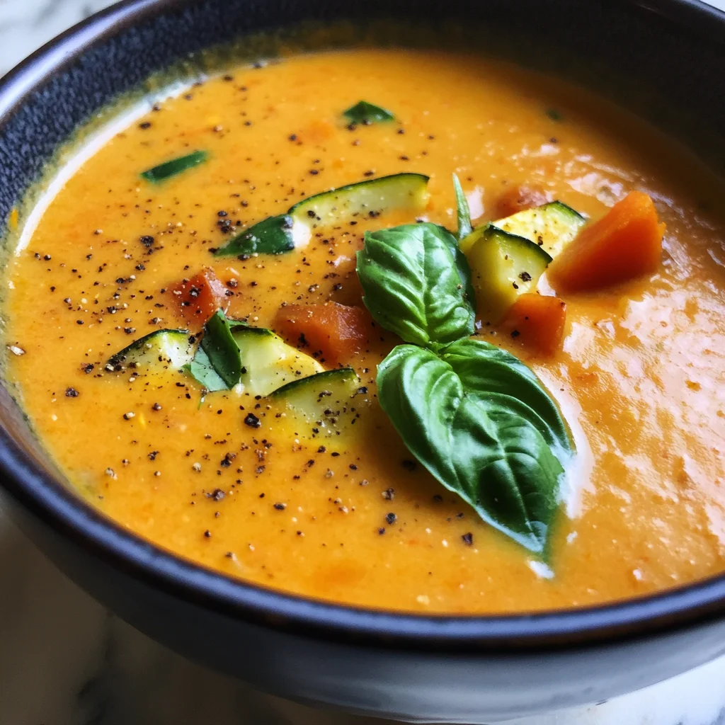 Creamy Roasted Veggie Soup