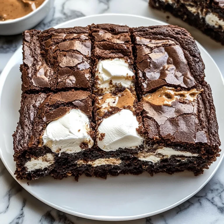 Fluffernutter Brownies