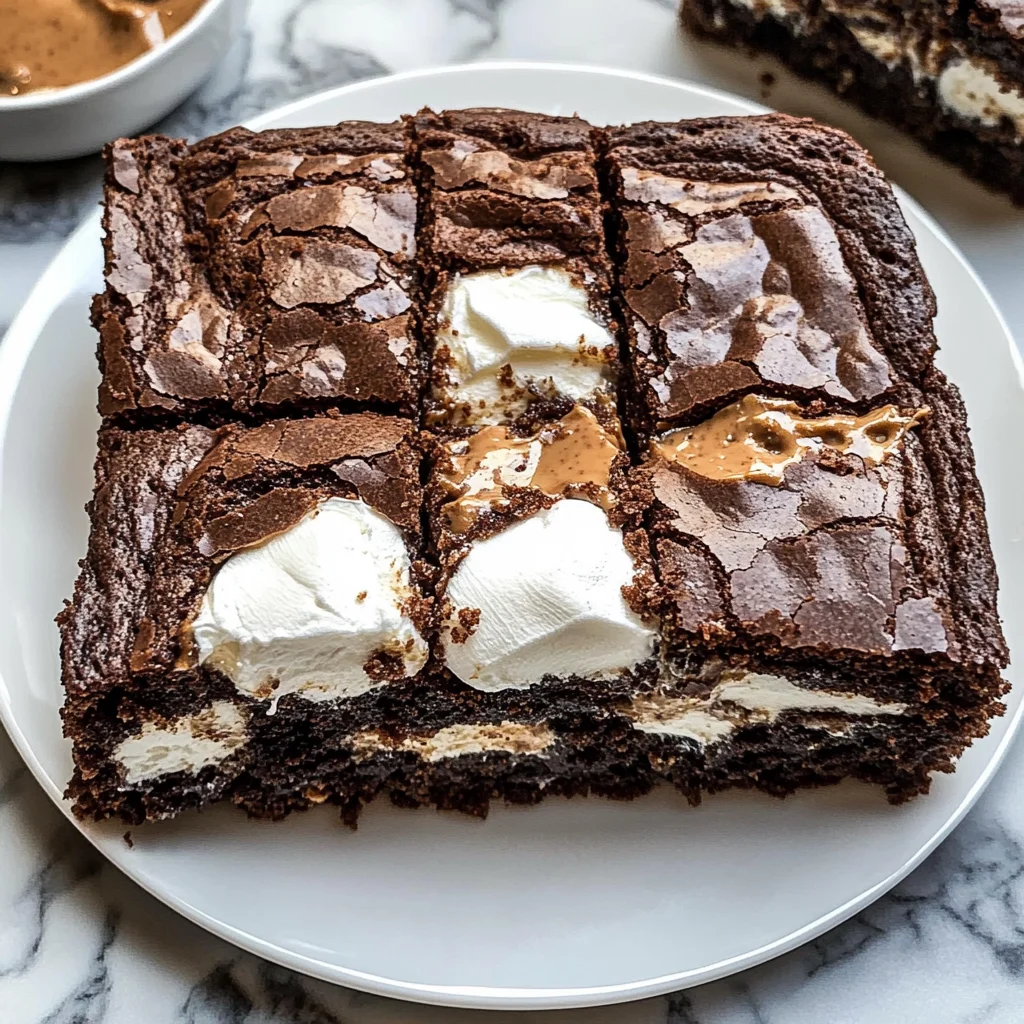 Fluffernutter Brownies