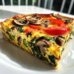 Garden Veggie Frittata: A 150-Calorie Delight