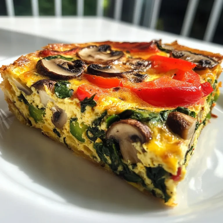 Garden Veggie Frittata: A 150-Calorie Delight