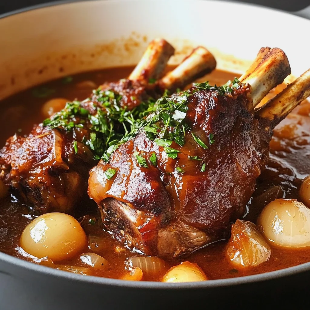 Greek-Style Braised Lamb Shanks