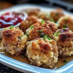Leftover Turkey Stuffing Balls Recipe