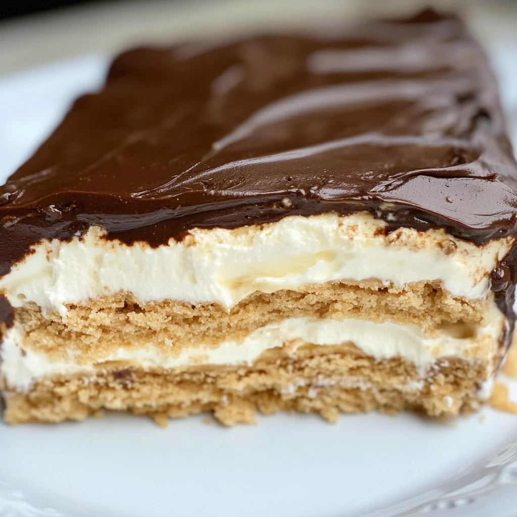No-Bake Chocolate Eclair Cake Recipe