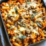 Pasta Bake with Pumpkin Tomato Sauce
