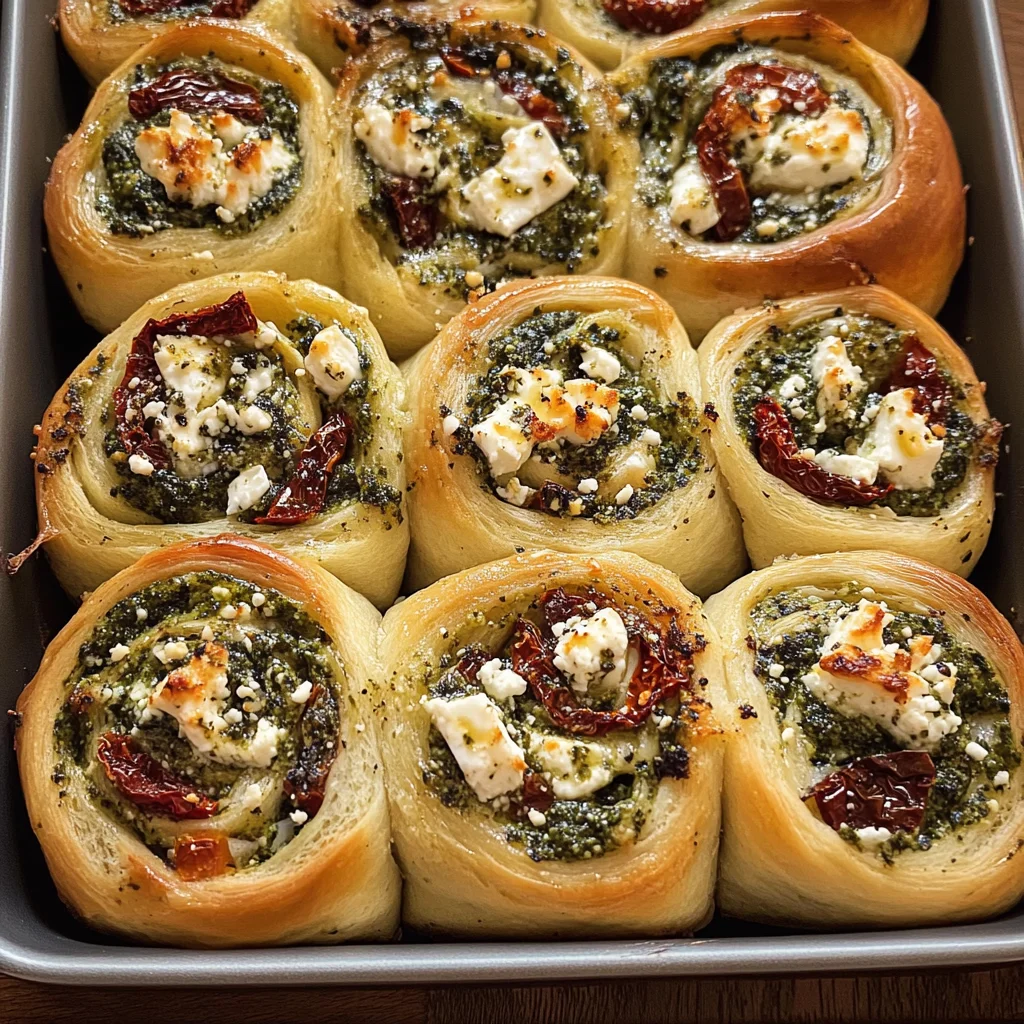 Pesto Feta Rolls