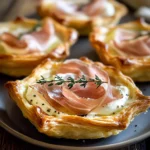 Prosciutto, Pear and Brie Tarts