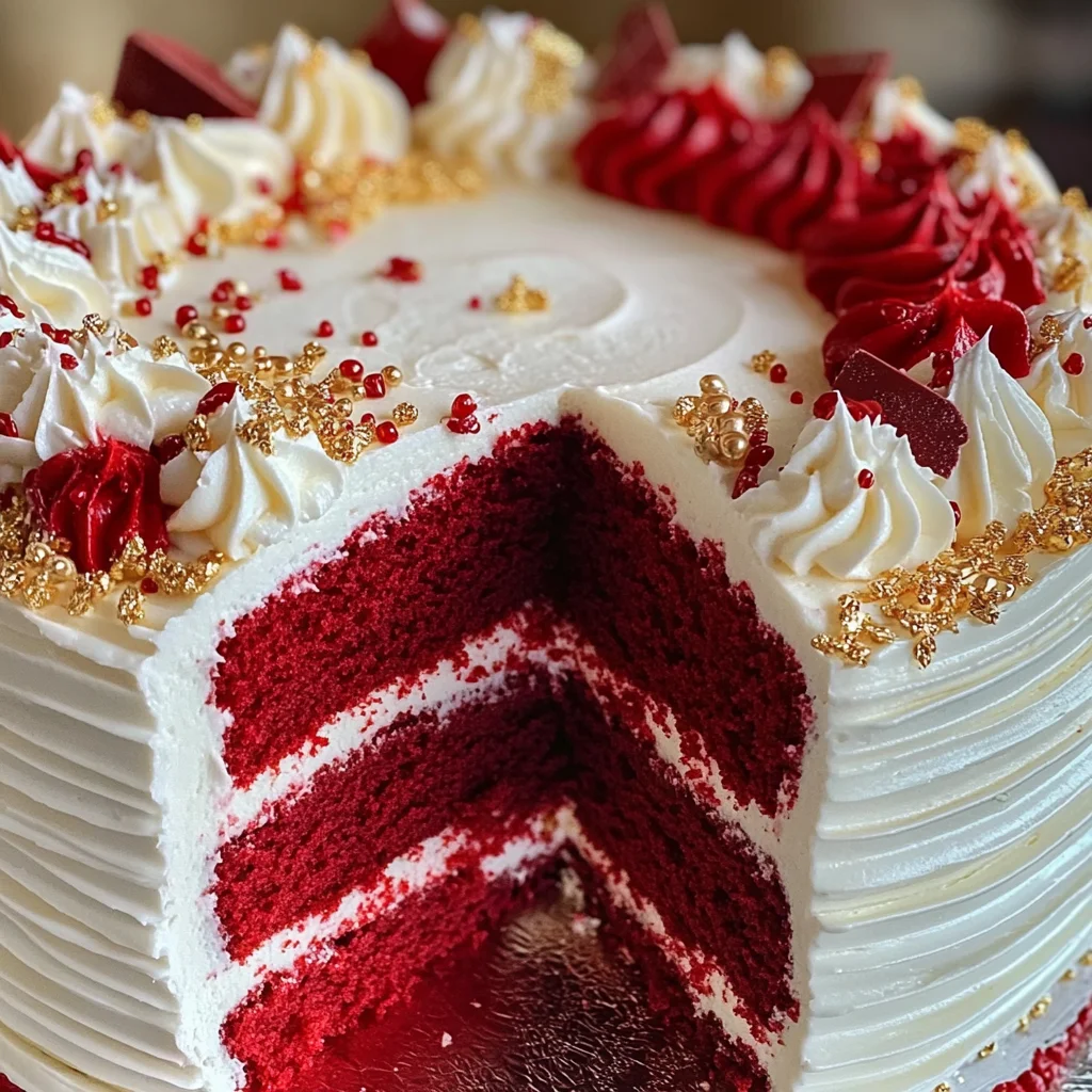 Red Velvet Cake with Cream Cheese Buttercream