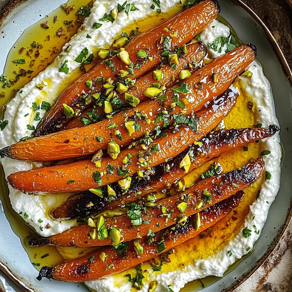 Roasted Carrots with Whipped Ricotta and Hot Honey