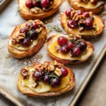 Roasted Grape & Brie Crostini with Honey + Sea Salt