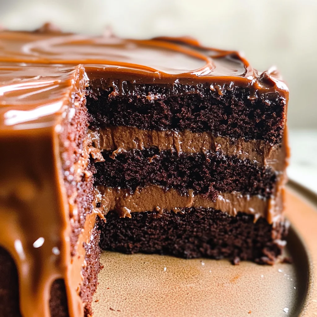 SALTED CARAMEL CHOCOLATE FUDGE CAKE RECIPE