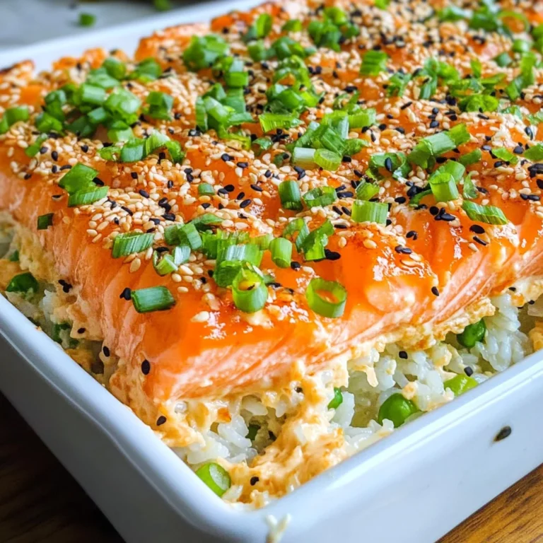 Salmon Sushi Bake