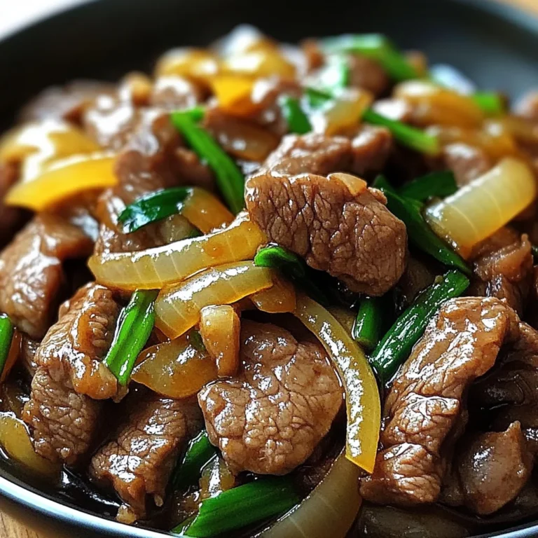 Savory Stir-Fried Beef with Sweet Onions in a Chinese-Style Sauce