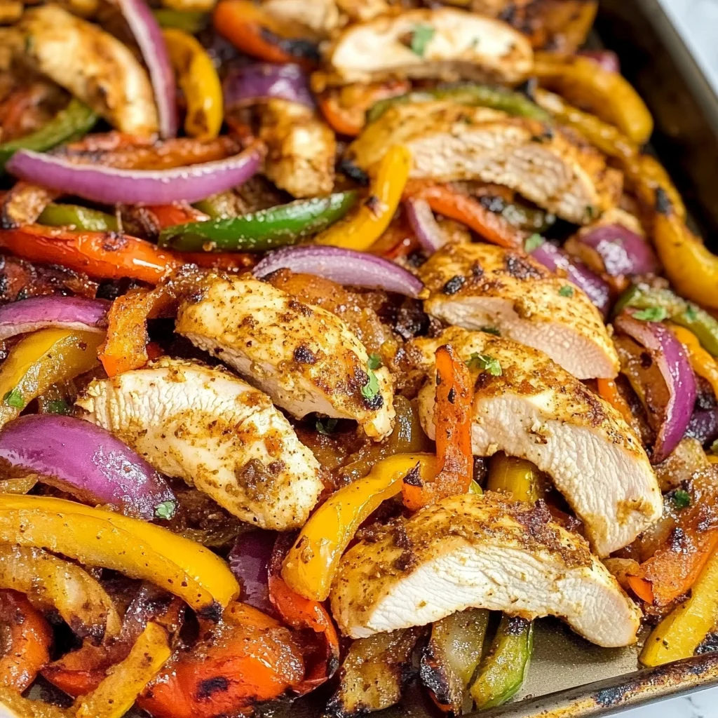 Sheet Pan Chicken Fajitas