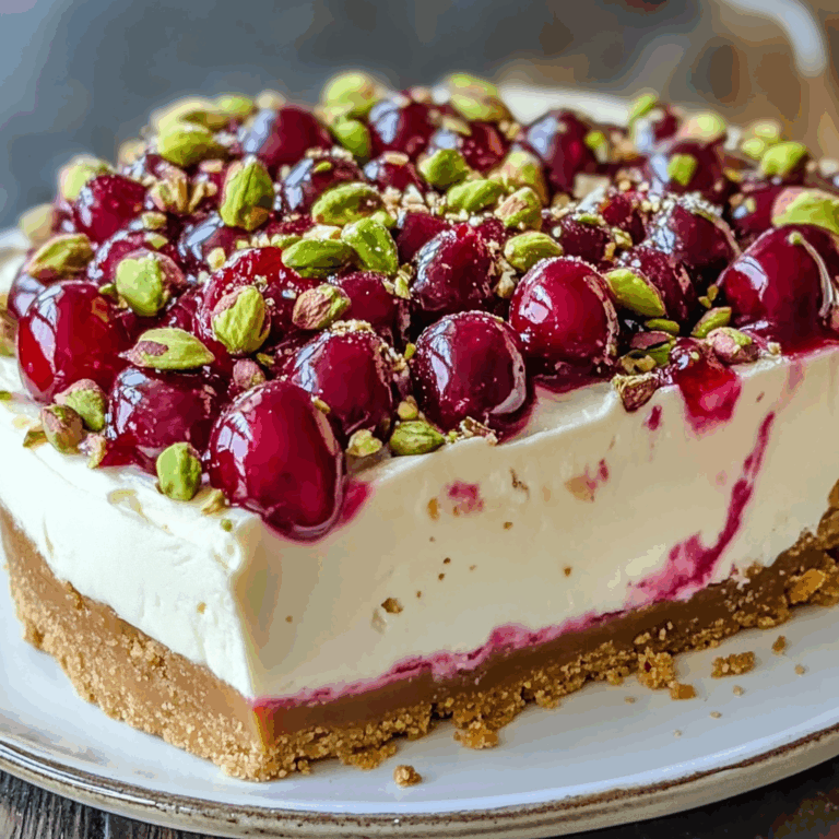 Cherry Pistachio Cheesecake – A Luscious Dessert Recipe